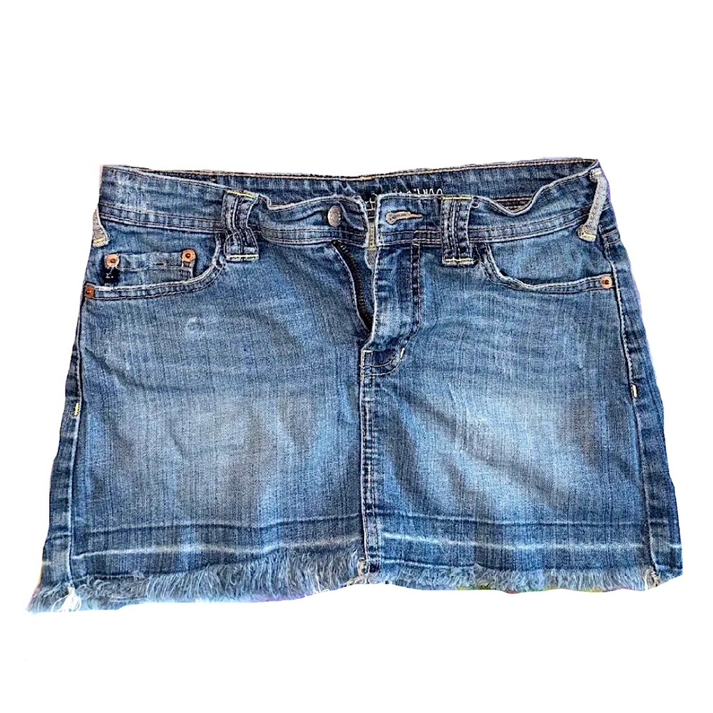Jean mini skirt
